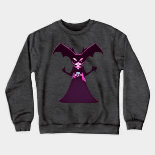 Halloween Bat Witch Fuchsia Crewneck Sweatshirt